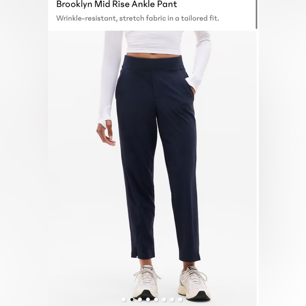 Athleta Navy Brooklyn Ankle Pant Sz 18